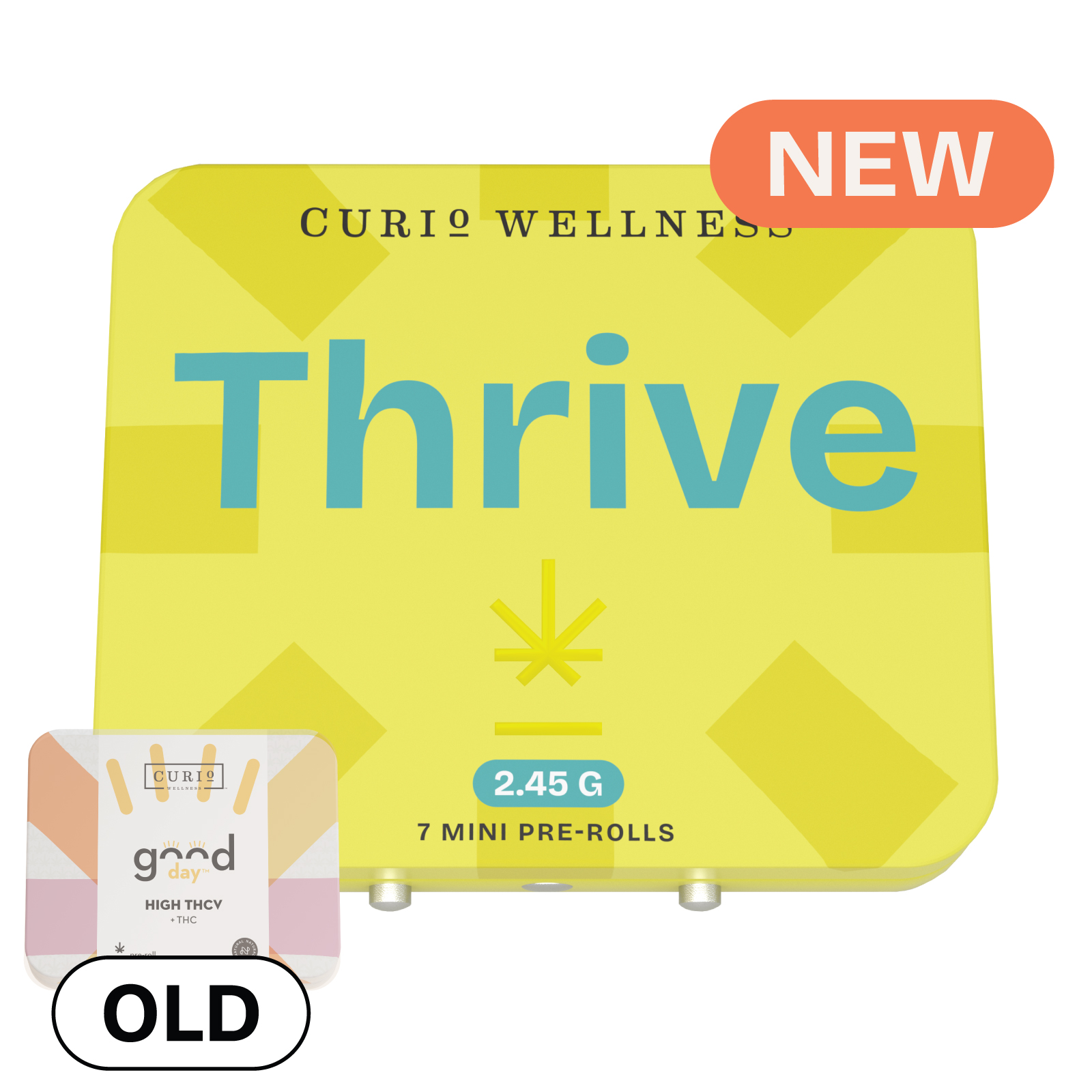 Photograph of product: #1 in MD Curio - Thrive TH-ouiV GSD1 Mini Pre-Rolls (7x.35g) (Formerly Good Day)