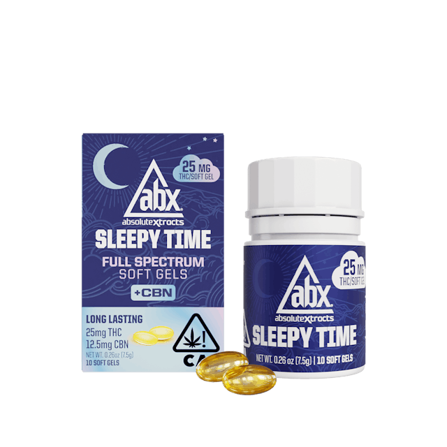 Photograph of product: Sleepy Time Gels - 25mg 10ct Solventless CBN Gels