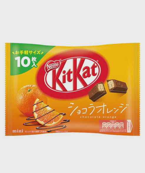 Photograph of product: Unmedicated Snacks/Drinks - Kitkat Choco Orange Mini Biscuit (Japan)