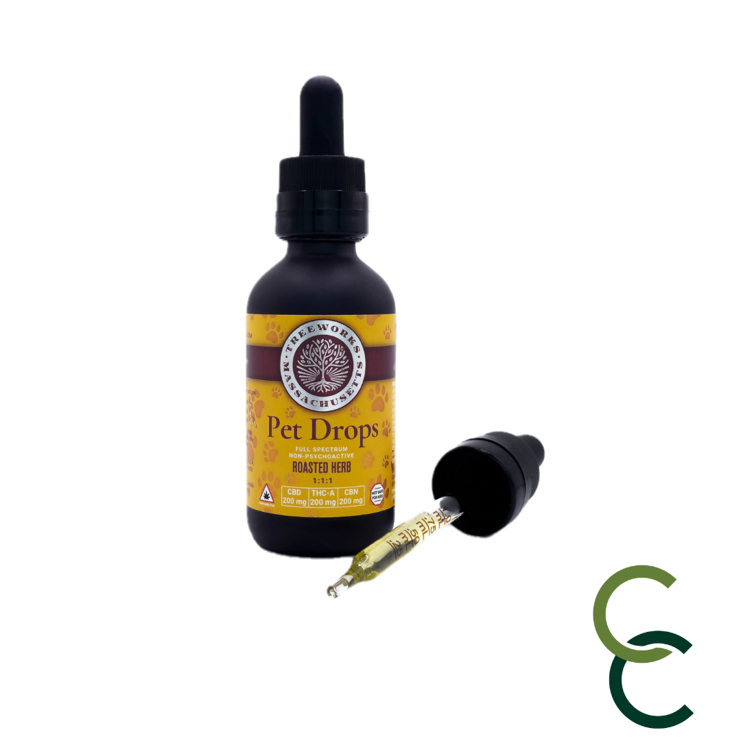 Photograph of product: Pet Drops - 1:1:1 (TH-ouiA:CBD:CBN)
