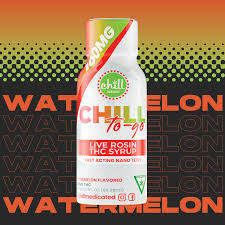 Photograph of product: Chill Medicated - Watermelon Live Rosin Syrup To Go 100mg