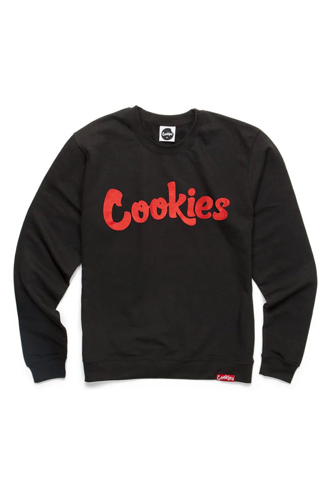 Photograph of product: Cookies - Original Mint - Fleece Crewneck - Black/Red - 2X