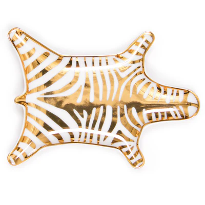 Photograph of product: Jonathan Adler | Zebra Stacking Dish | Gold