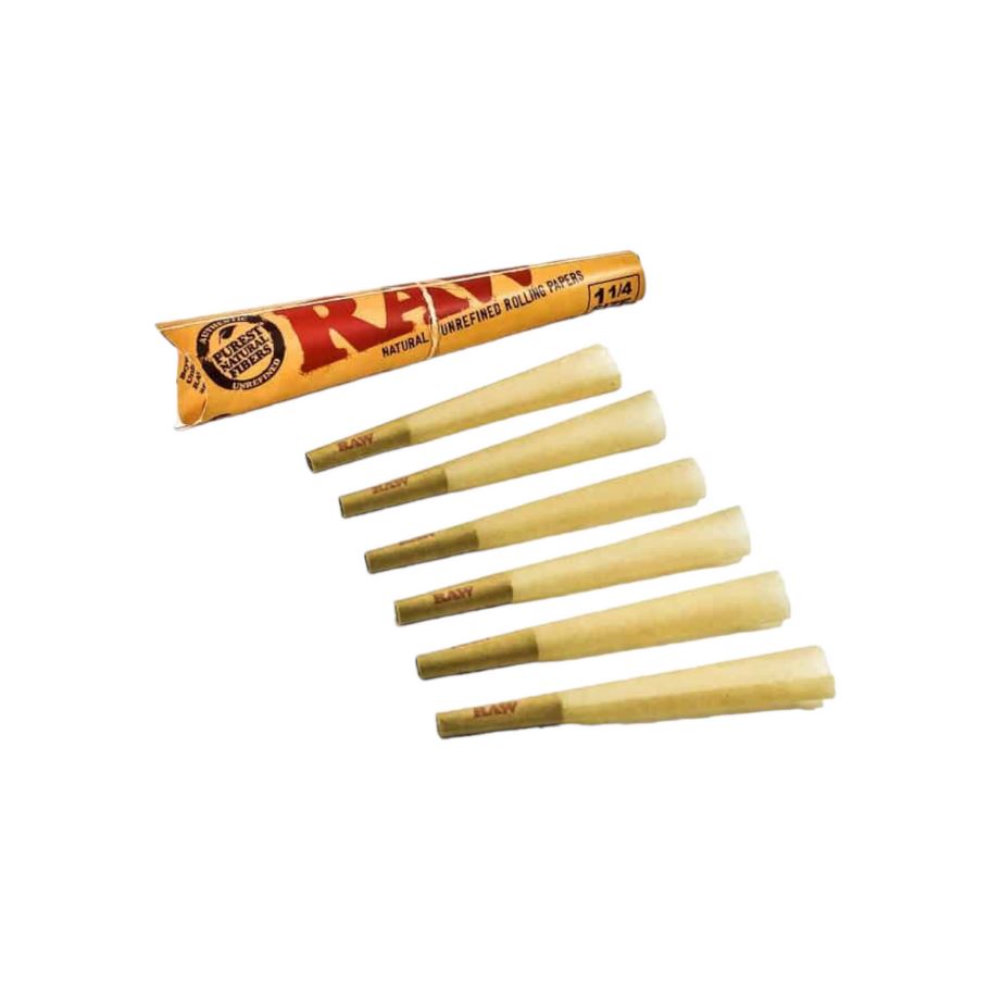 Photograph of product: RAW Classic Pre-Rolled 1 1/4" Cone 6pk (A0078)