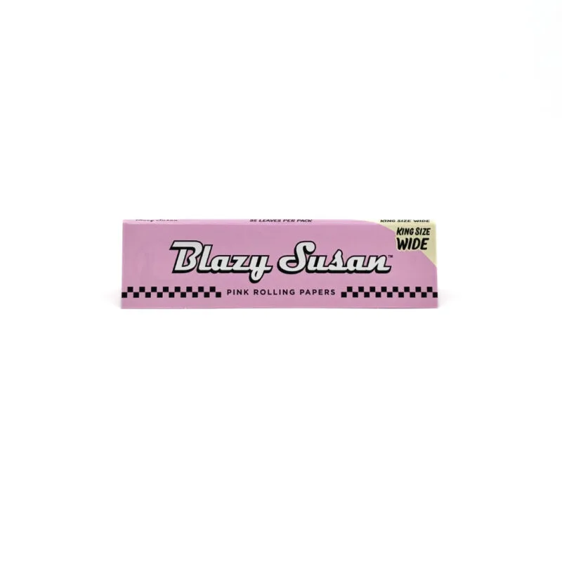 Photograph of product: Blazy Susan - Pink King Size Slim Rolling Papers