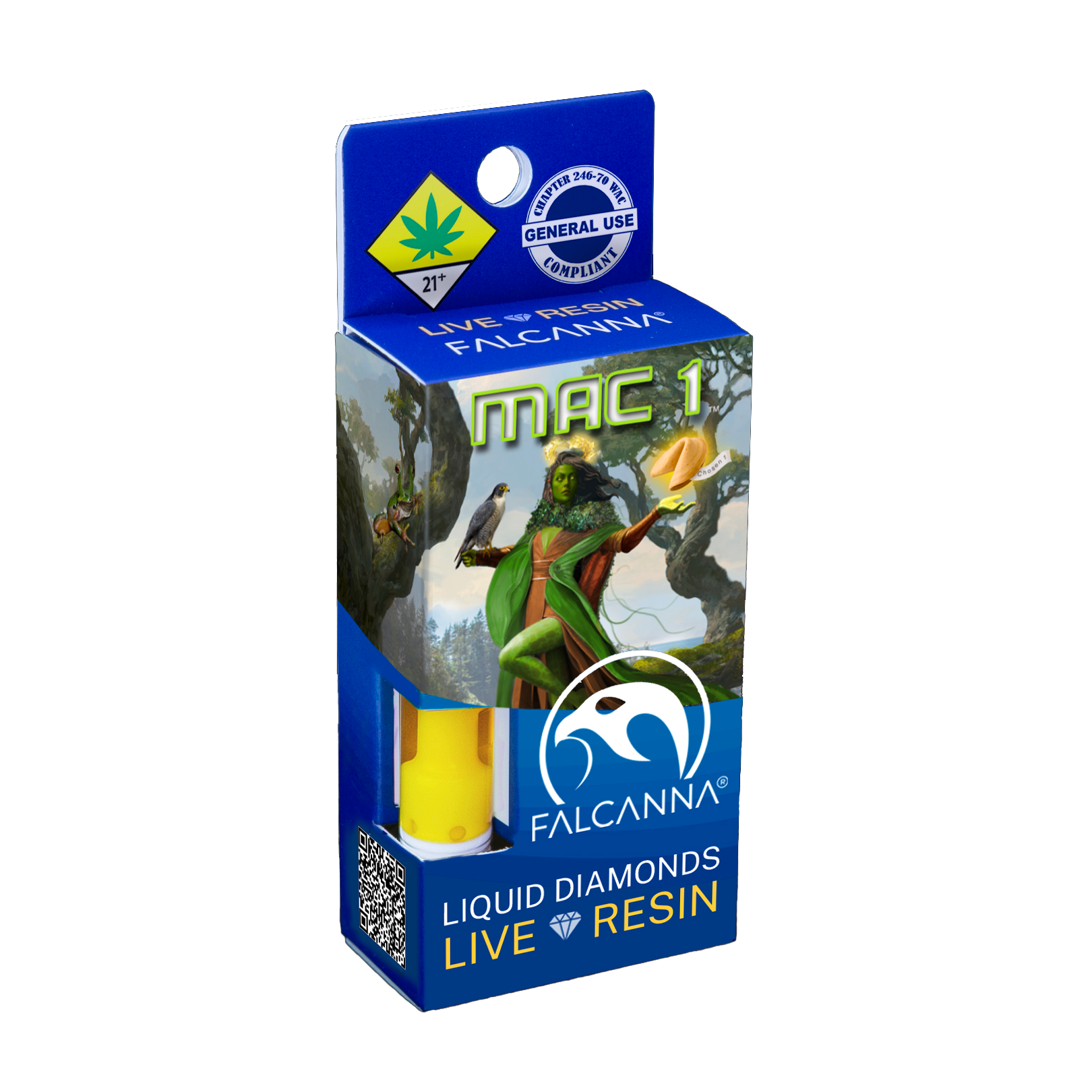 Photograph of product: Falcanna: MAC1 (H) - Live Resin Cartridge