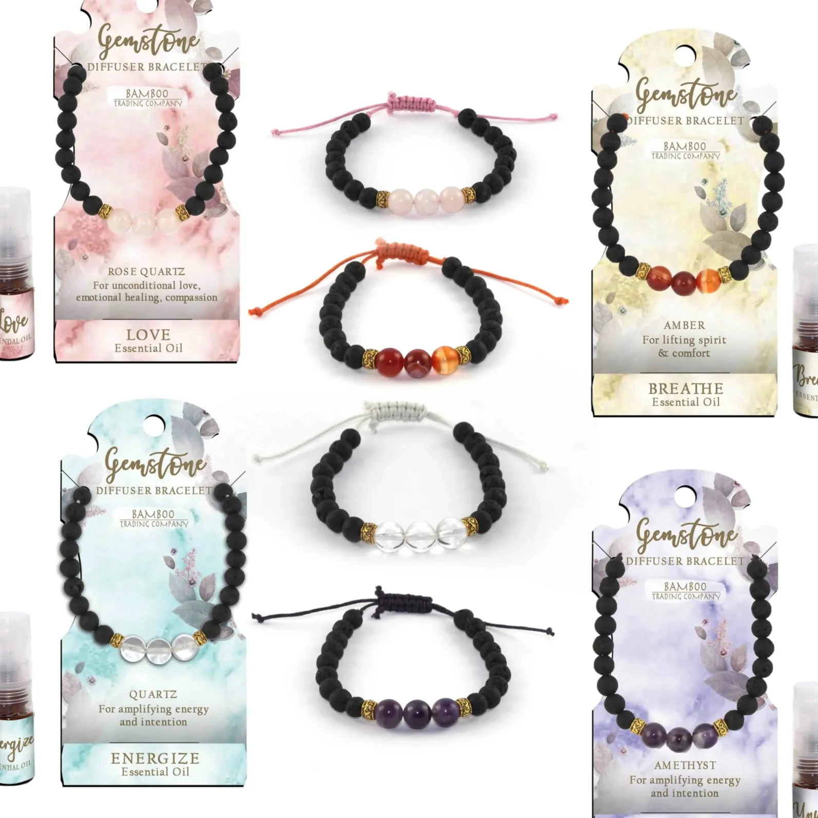 Photograph of product: Essential Oil Diffuser Bracelets