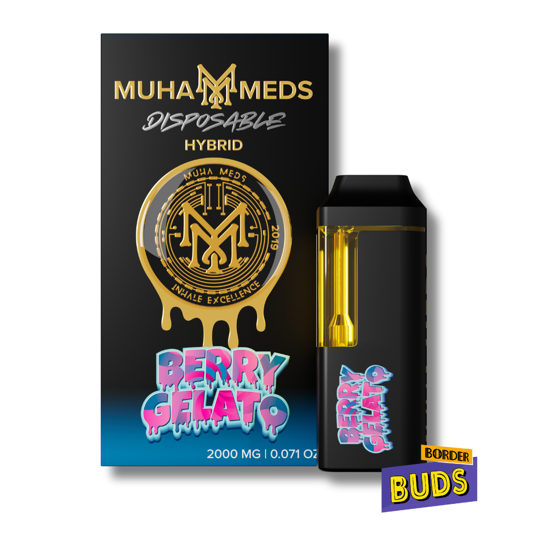Photograph of product: Berry Gelato | Muha Meds | 2g | Disposable