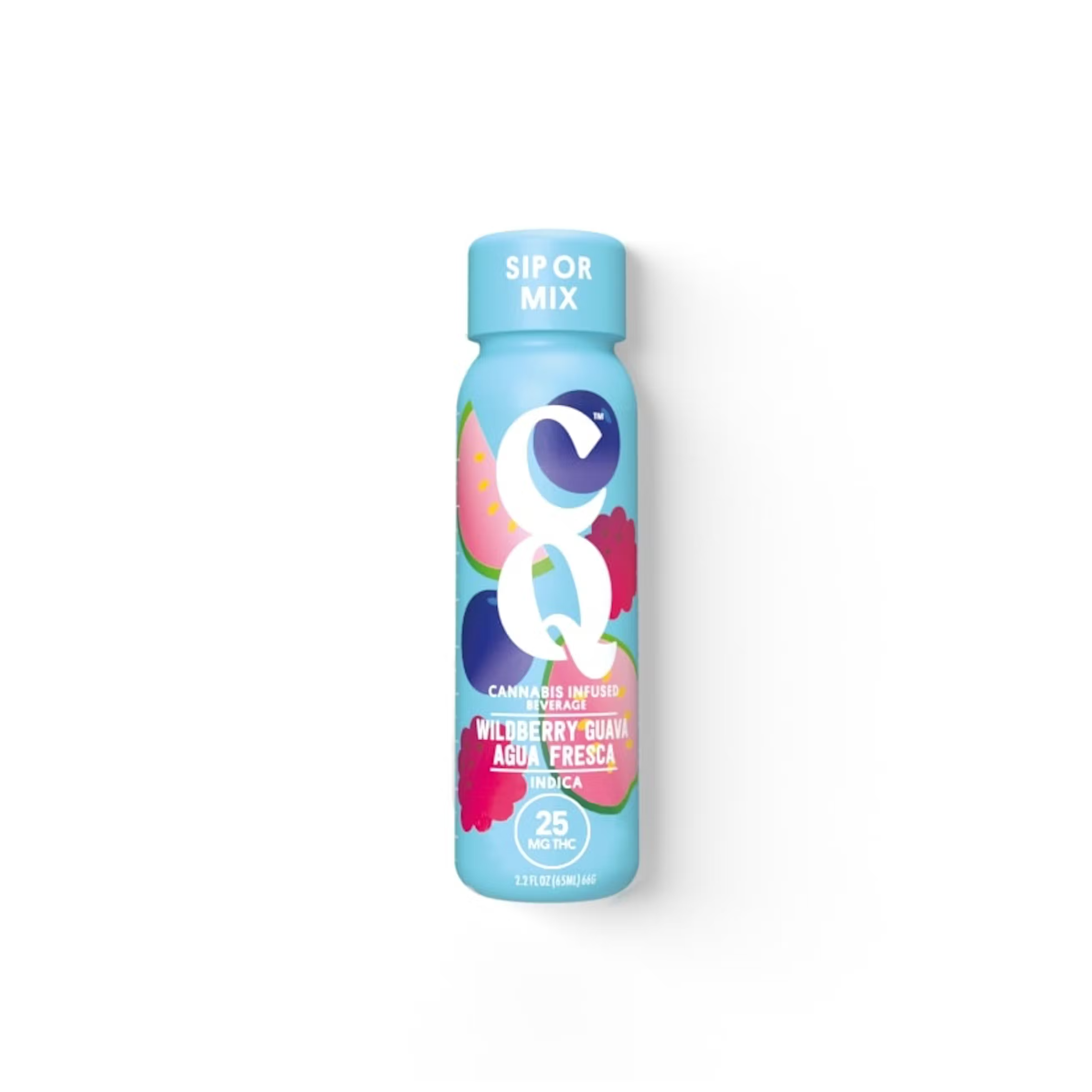 Photograph of product: CQ Drink 25MG: Wildberry Guava Agua Fresca shot 2.2oz