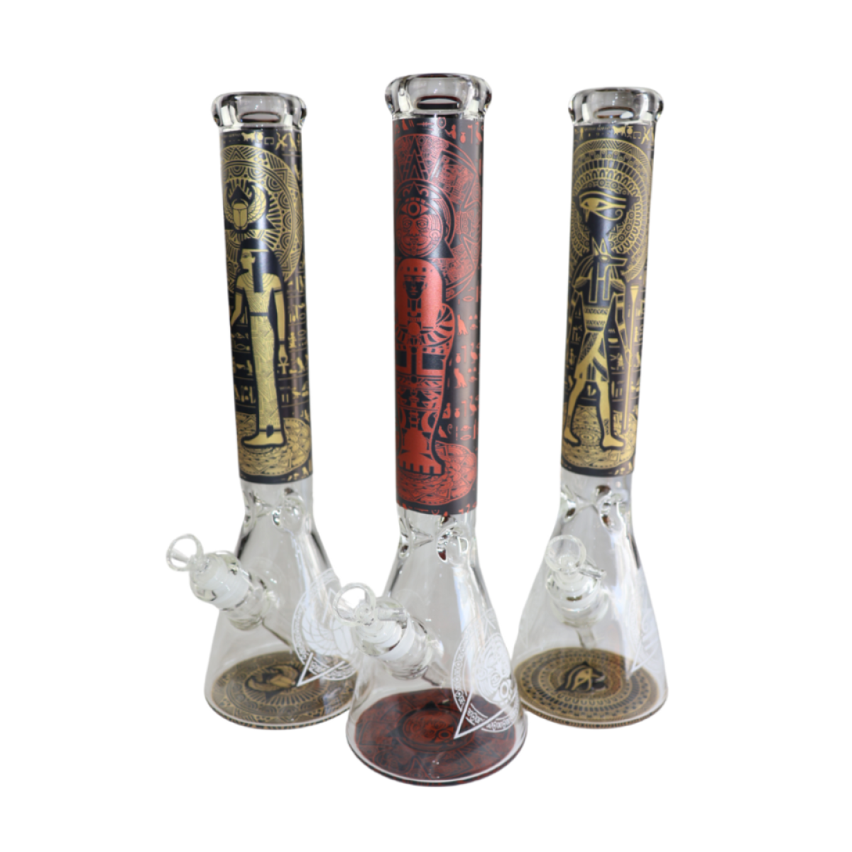 Photograph of product: 16" SirEEL Ancient Glyph Etched Beaker Bong