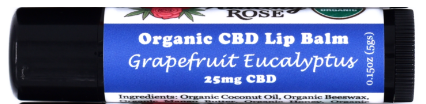 Photograph of product: Grapefruit Eucalyptus CBD Lip Balm | 25mg - The Healing Rose