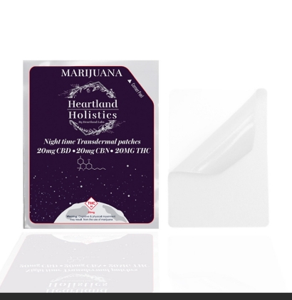 Photograph of product: Heartland Labs | Night Time Transdermal Patch | 20mg