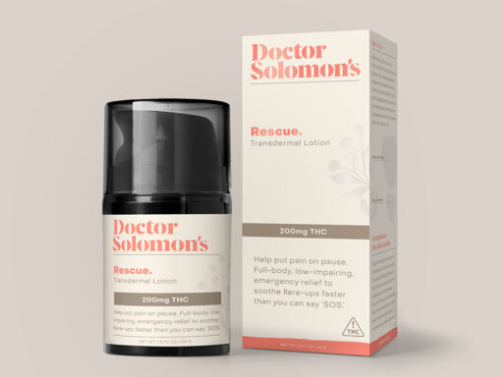 Photograph of product: Topical | Dr.Solomon Rescue Pain Relief Lotion | 200mg