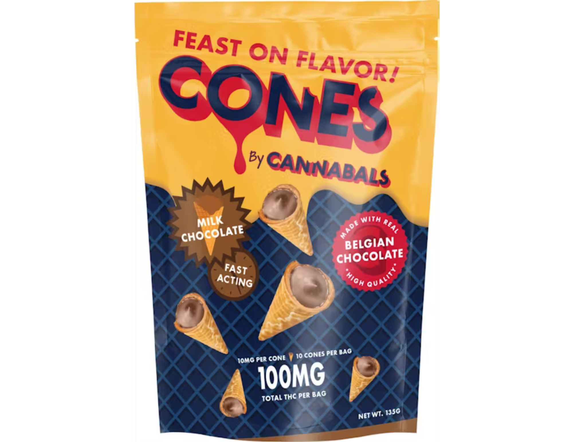 Photograph of product: Cannabals - Milk Chocolate Cone - 100mg