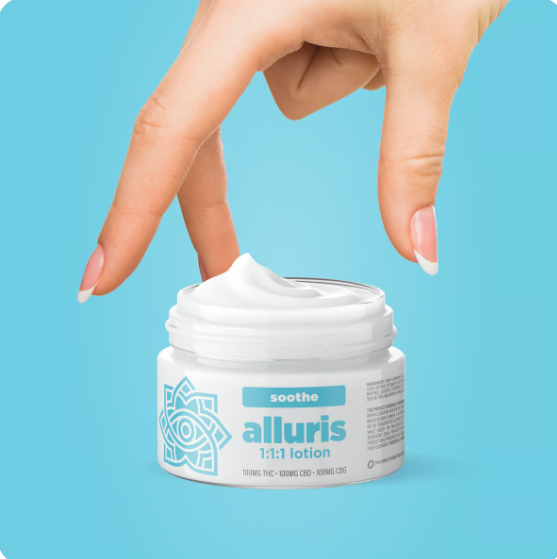Photograph of product: PTS Alluris Lotion - 1:1:1 100mg