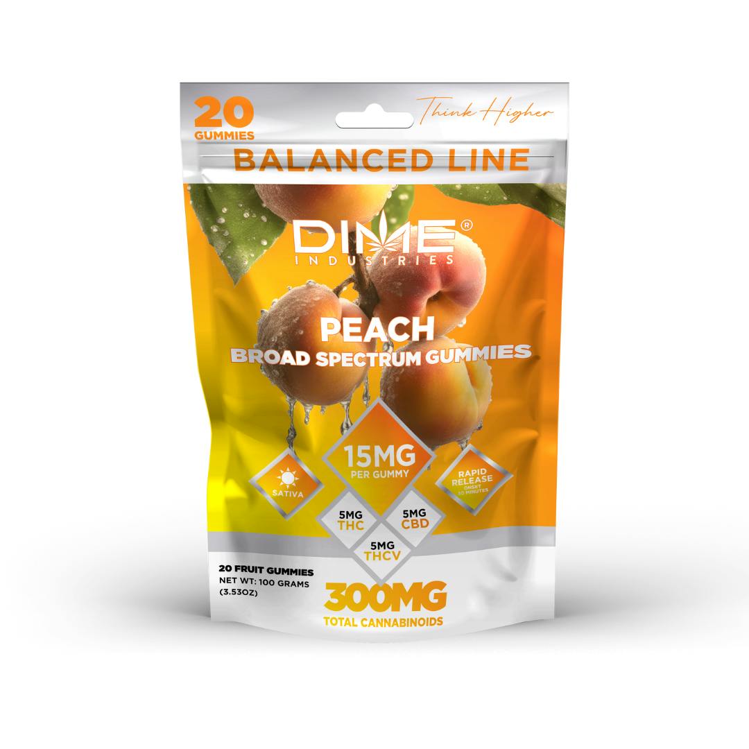Photograph of product: Dime Gummies - Peach