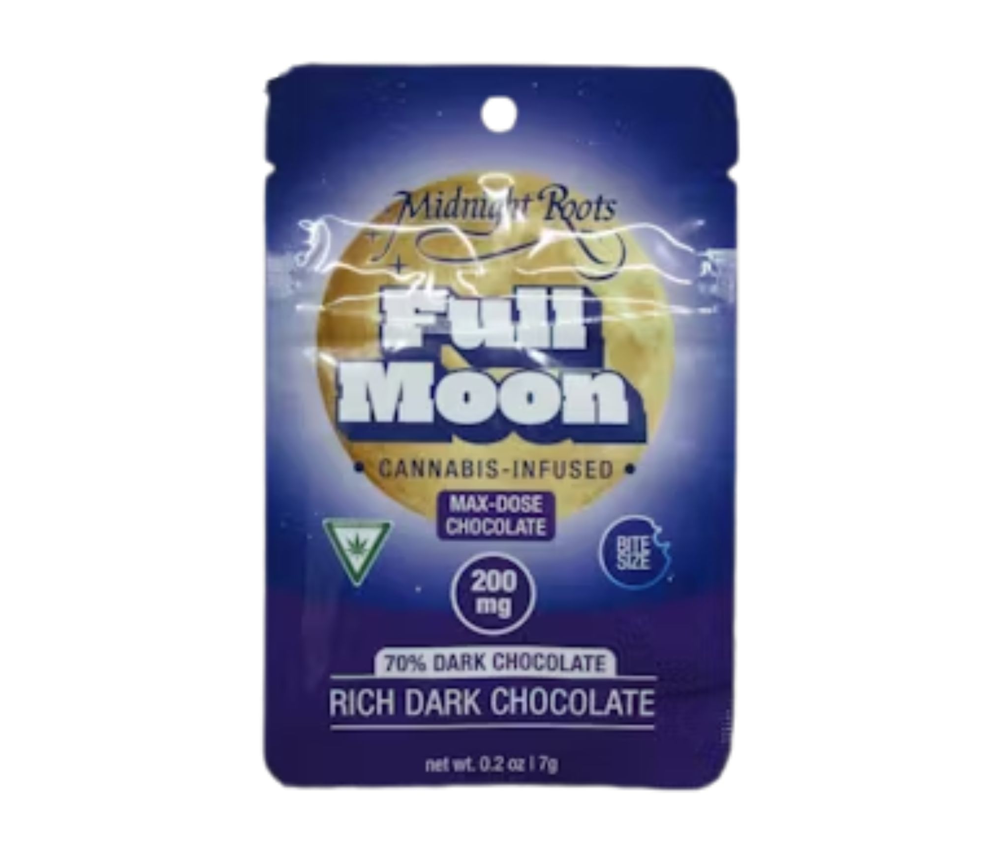 Photograph of product: Full Moon - 200MG Chocolate - Rich Dark Chocolate (Single)