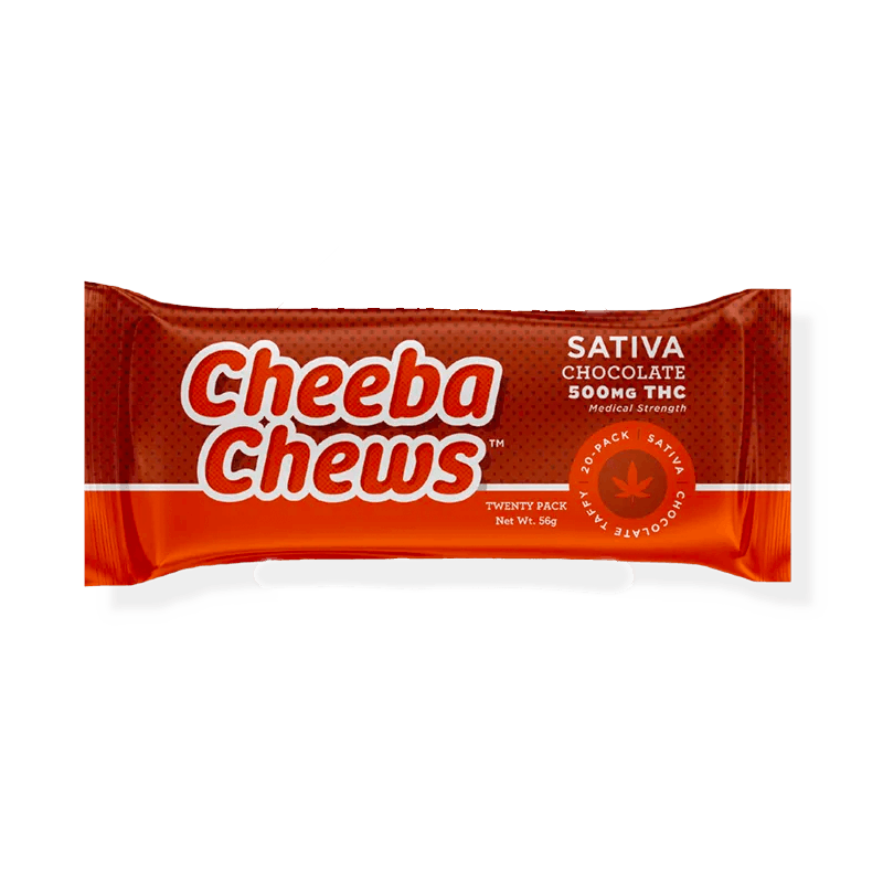 Photograph of product: MEDICAL CARD REQUIRED** Cheeba Chews Oui'd Chocolate Taffy