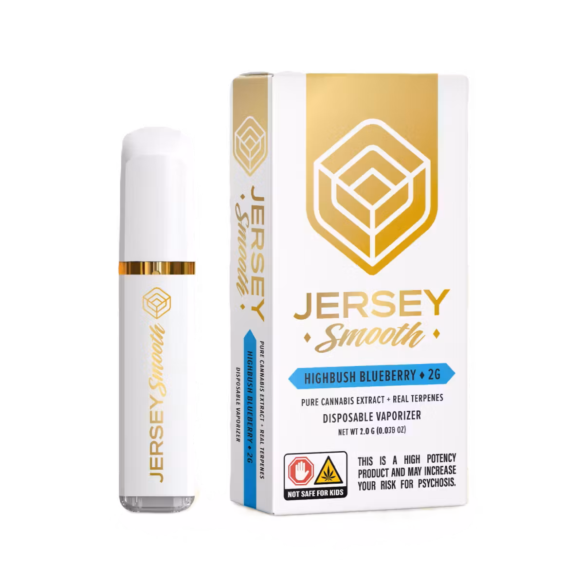 Photograph of product: Highbush Blueberry | Jersey Smooth 1g Disposable Vape