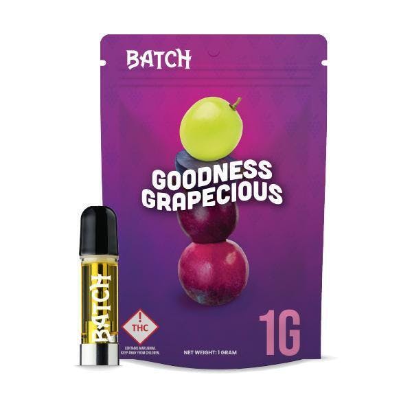 Photograph of product: Batch Goodness Grapecious Cartridge 1G - 1g