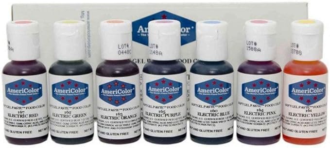 Photograph of product: ELECTRIC GEL FOOD COLOR KIT | 7 COLOR