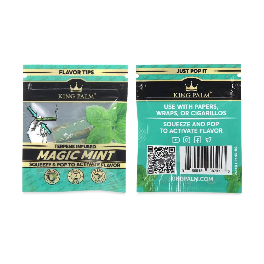 Photograph of product: King Palm Flavor Tips | Magic Mint 2pk