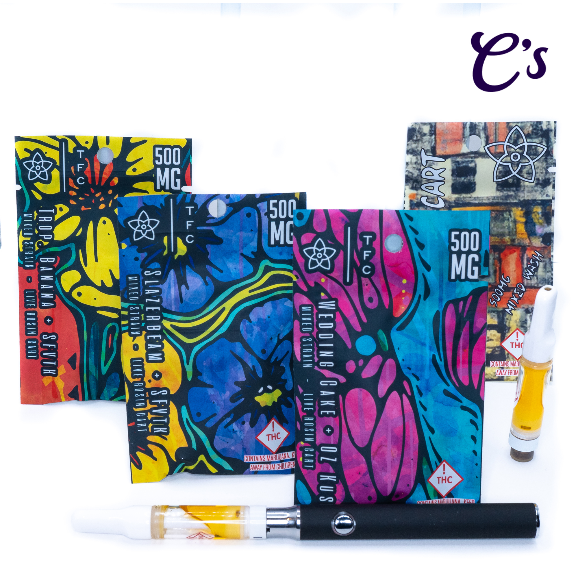 Photograph of product: The Flower Collective | First Press Rosin Cart (S) Goji OG 500mg