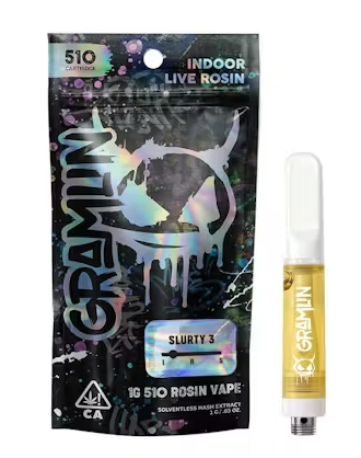 Photograph of product: Gramlin - Cartridge - Slurty 3 Live Rosin - 1G