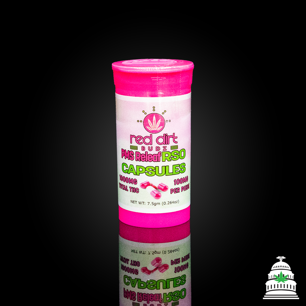 Photograph of Product: PMS RSO - Red Dirt RSO Capsules