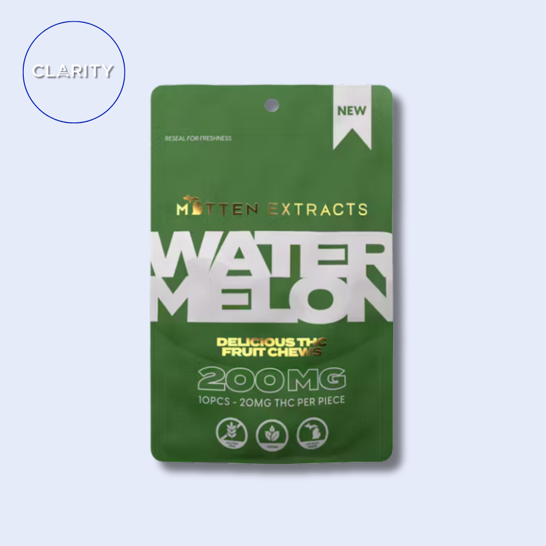 Photograph of product: Mitten Extracts | 200mg Gummies | Watermelon