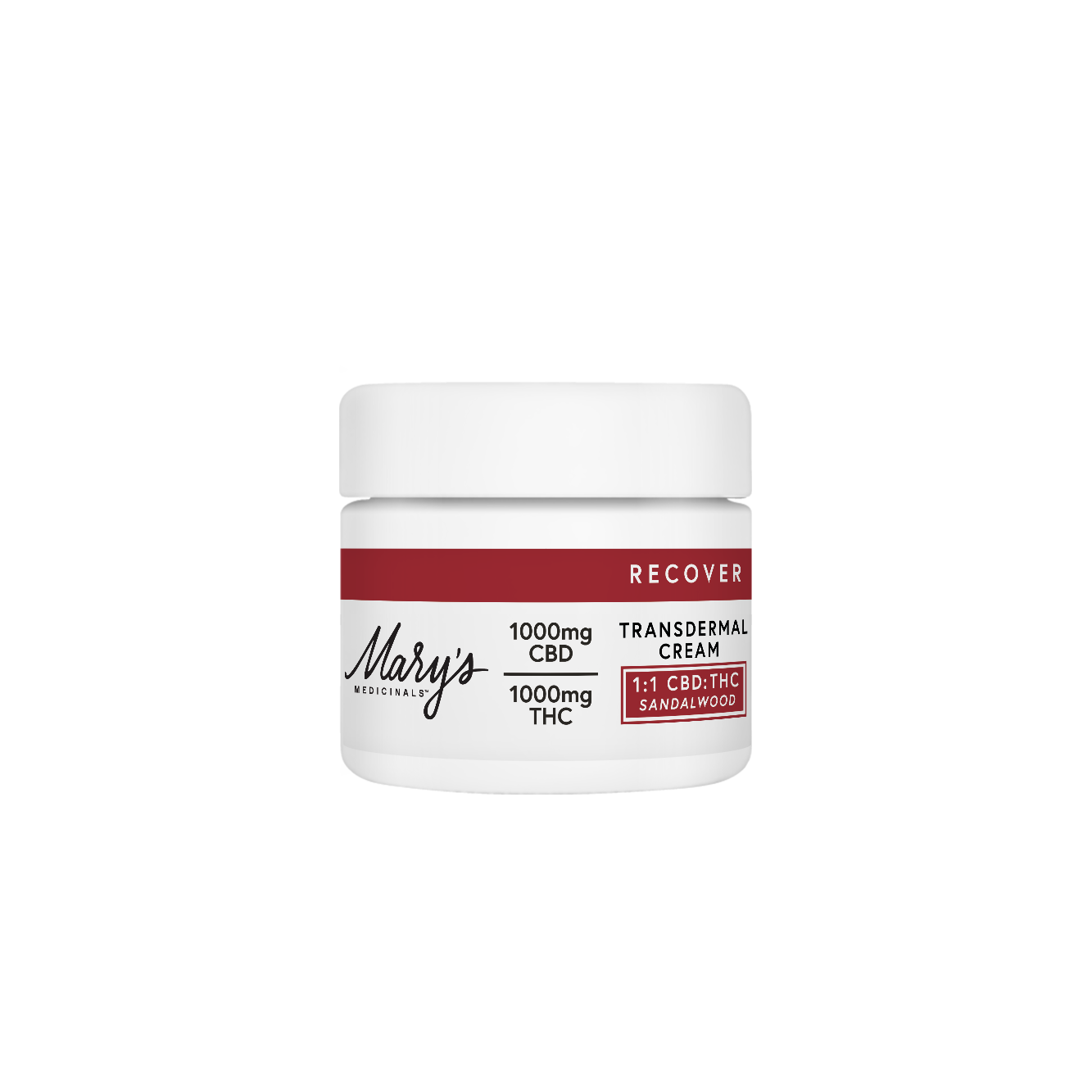 Photograph of product: 1:1 Cbd:Thc Recover Sandalwood Transdermal Cream