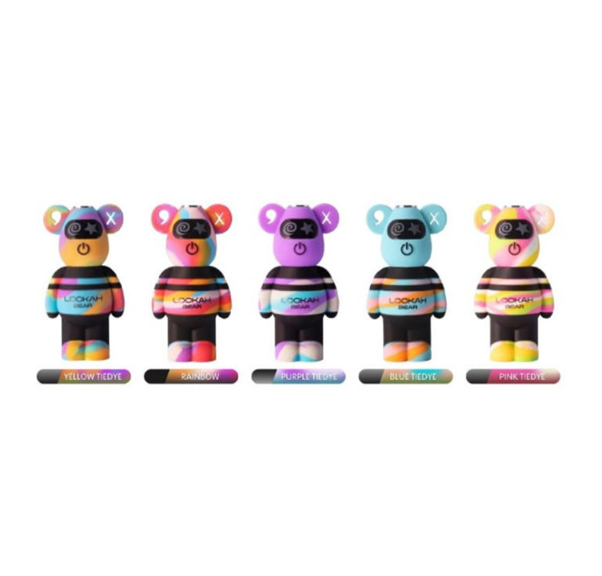 Photograph of product: LOOKAH BEAR 500mAh VARIABLE VOLTAGE 510 BATTERY | PURPLE TIEDYE
