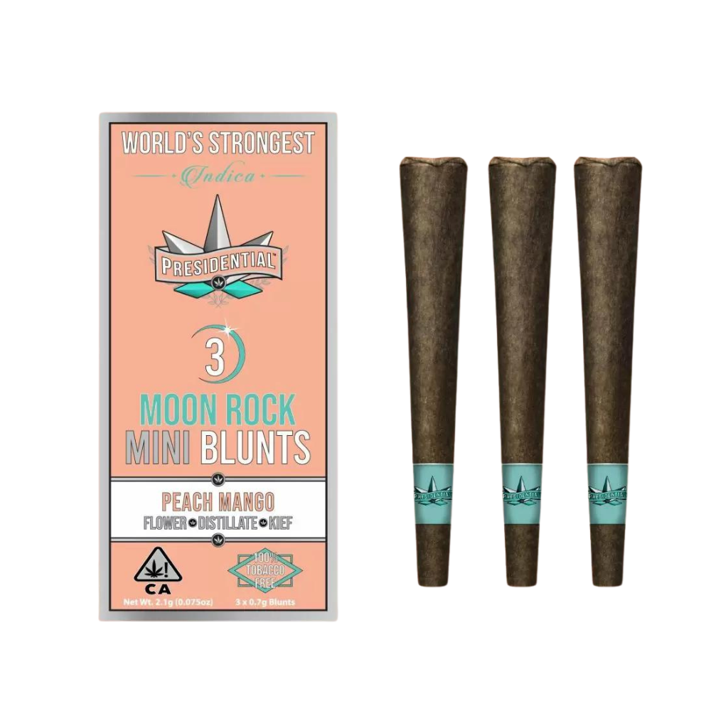 Photograph of product: $42 | Peach Mango | 3pk Blunt  | Presidential
