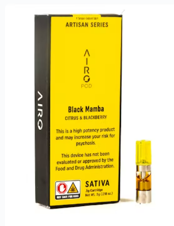 Photograph of product: Black Mamba | Artisan Cartridge | 0.5g