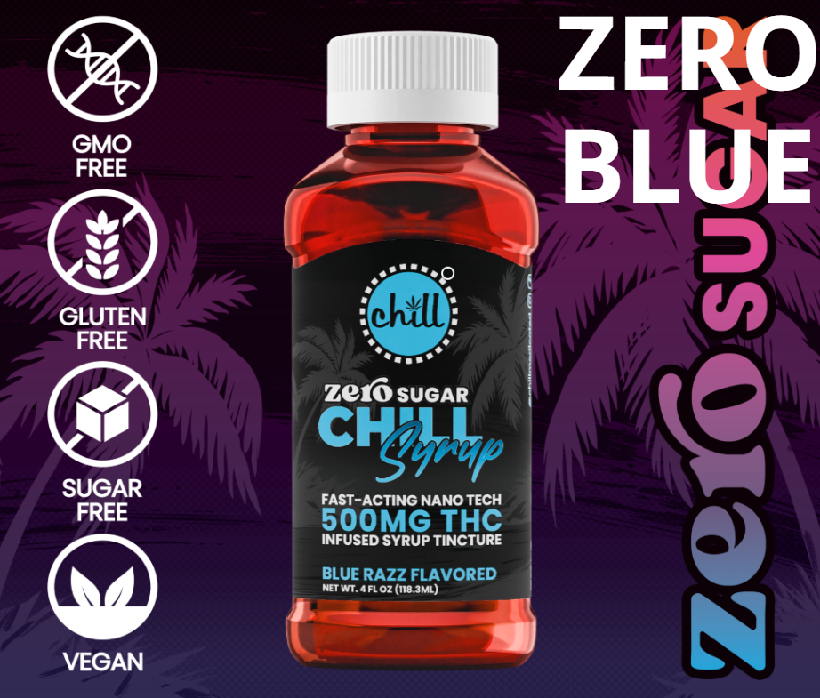 Photograph of product: Chill Zero Sugar Blue Razz TH-oui Syrup