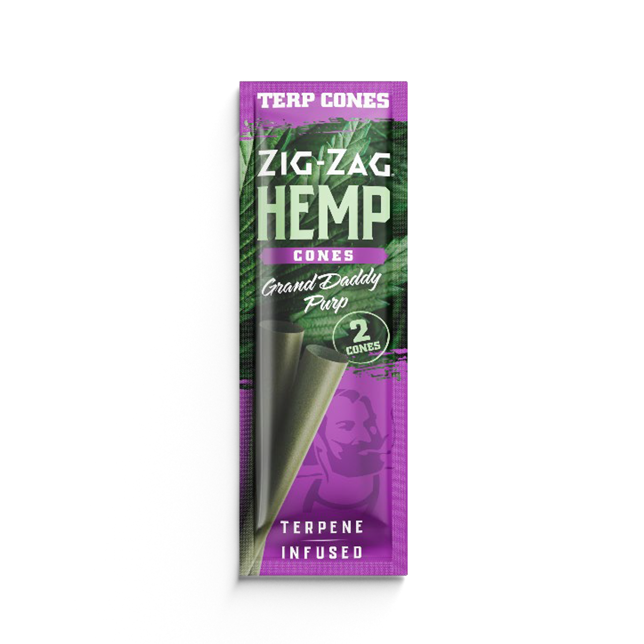 Photograph of product: Zig-Zag | Grand Daddy Purp Hemp Cones | 2pk