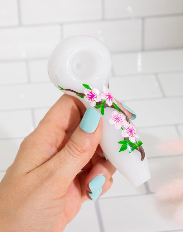 Photograph of product: HANDPAINTED CHERRY BLOSSOM PIPE