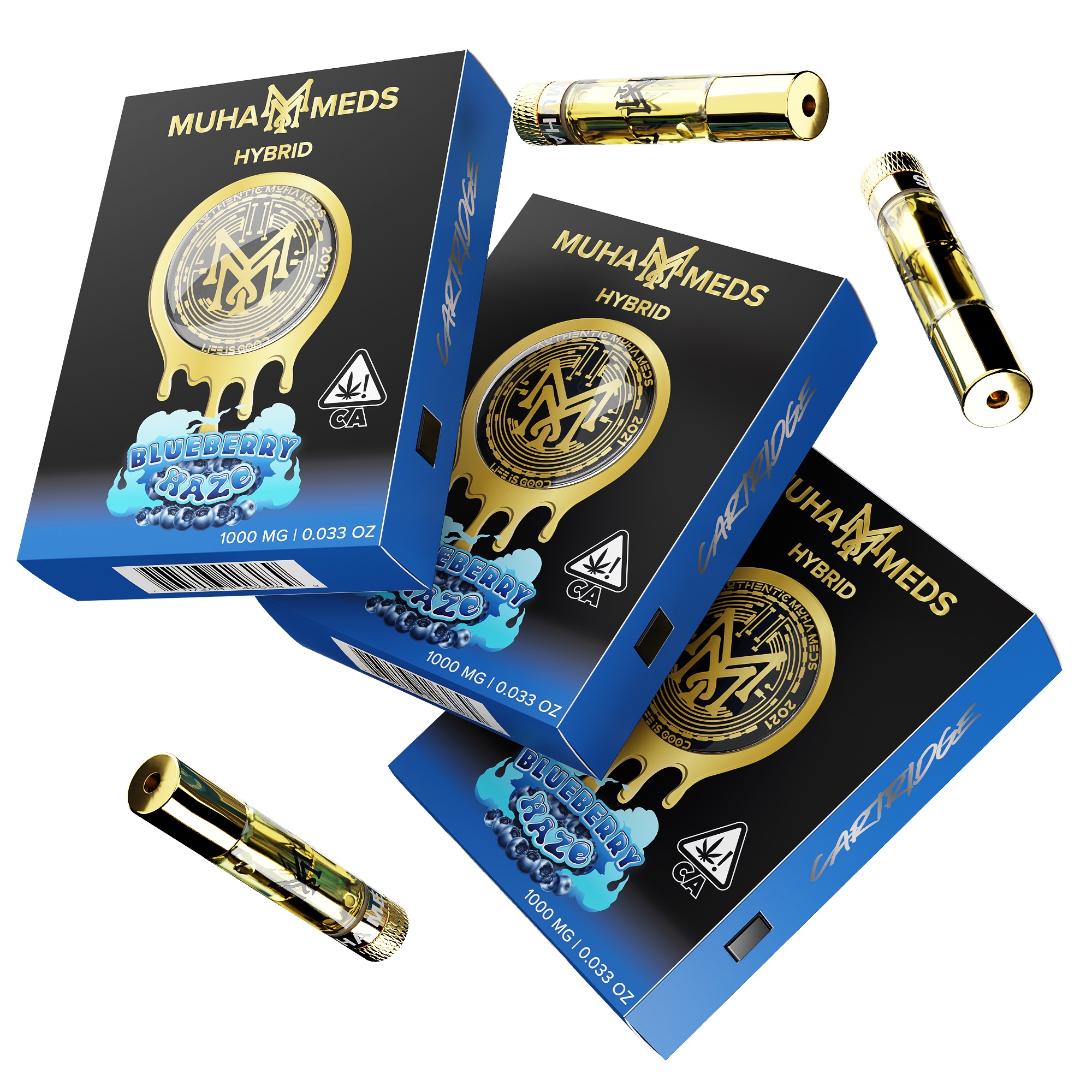 Photograph of product: Blueberry Haze Cart Muha Meds