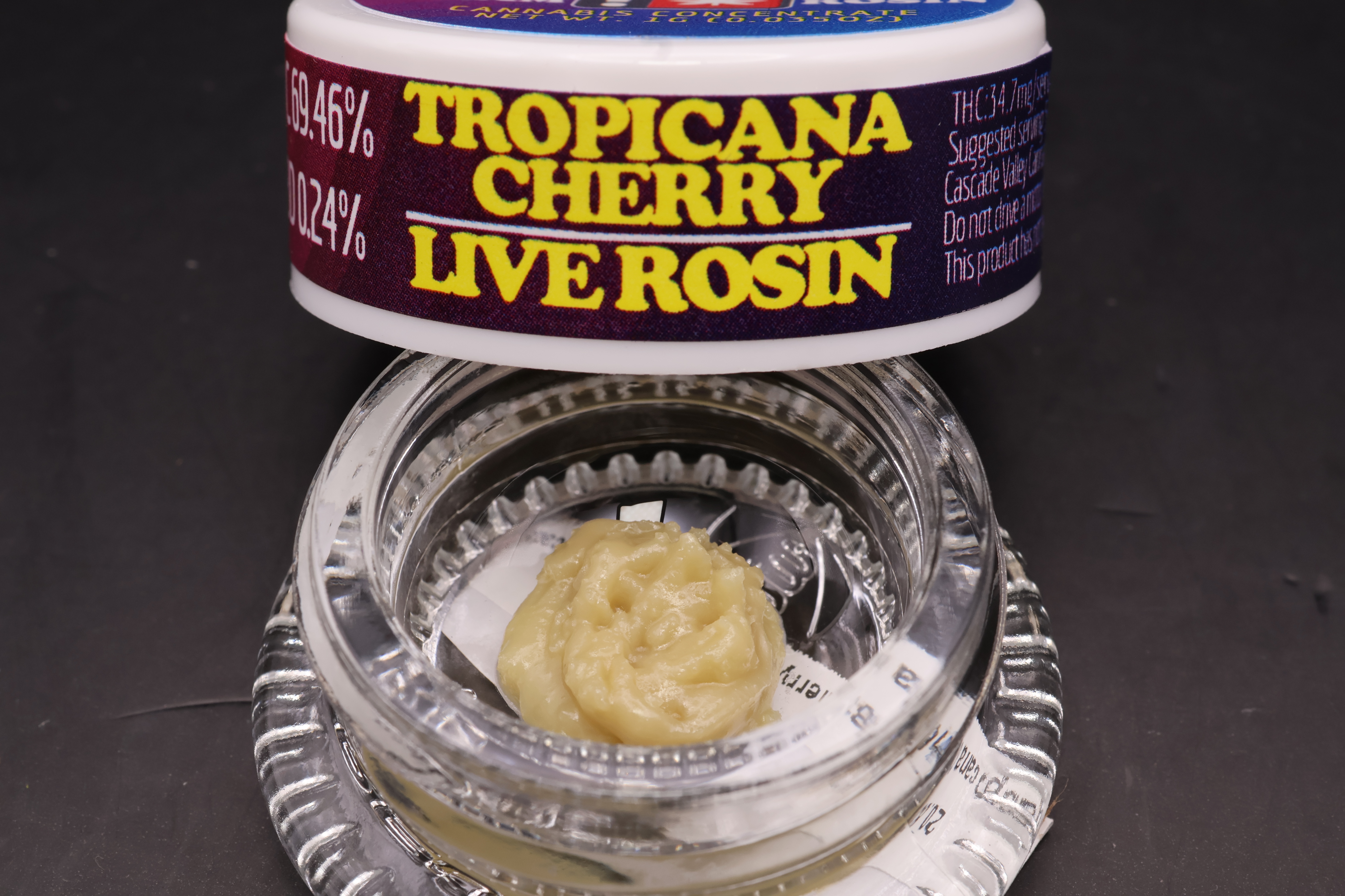 Photograph of product: Tropicana Cherry Live Rosin (Cascade)