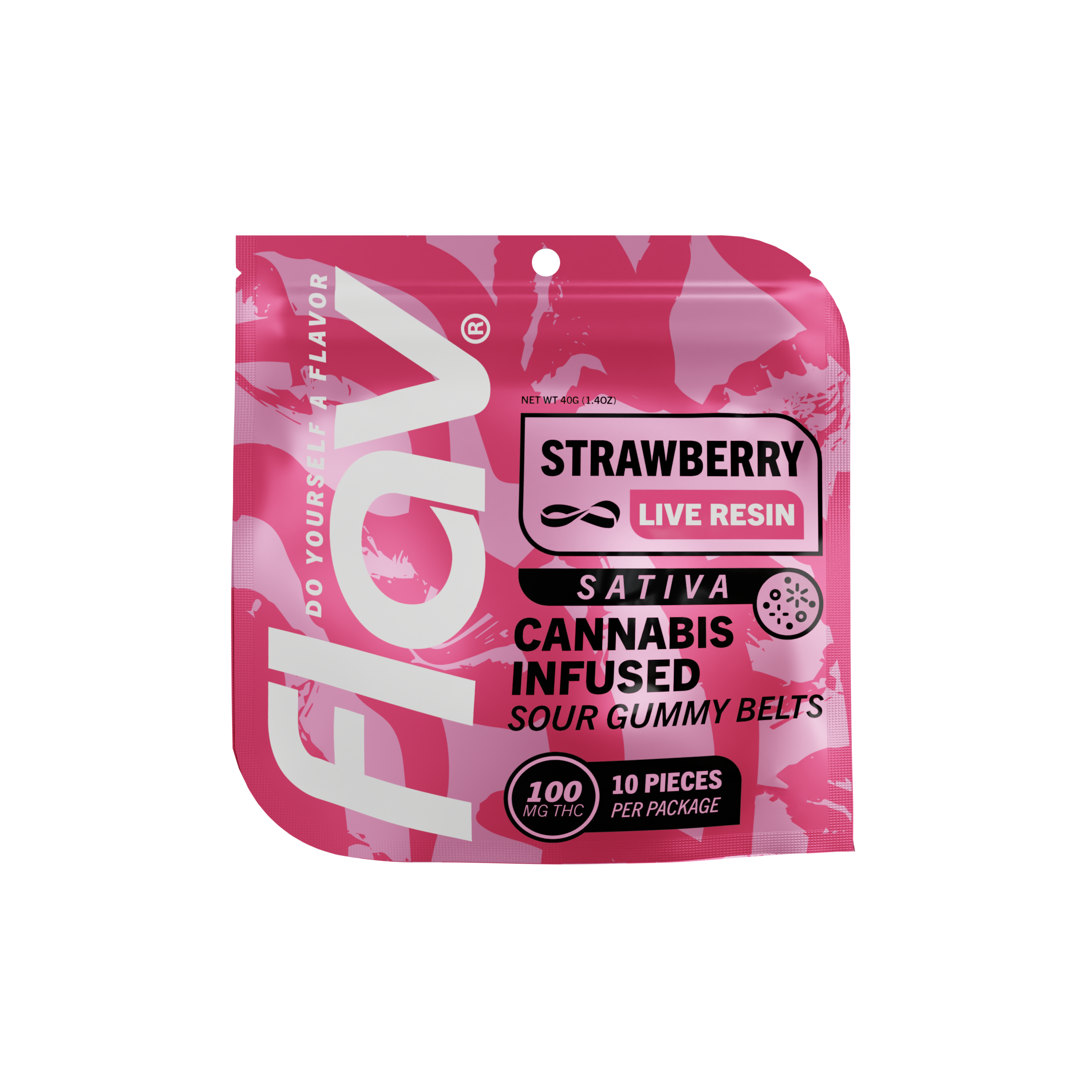 Photograph of product: Strawberry Belts 10-pack