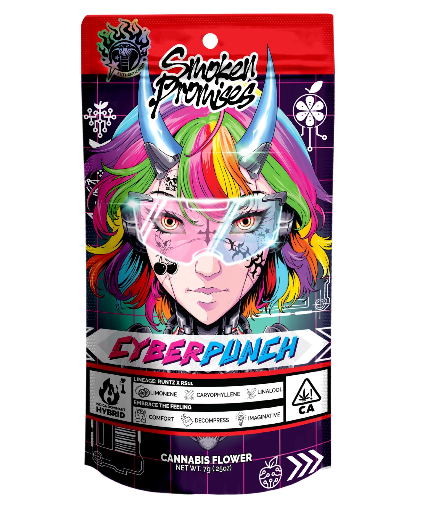 Photograph of product: SMOKEN PROMISES: CYBER PUNCH 7G