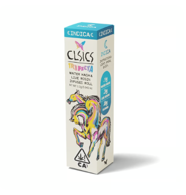 Photograph of product: CLSICS | Ghost Vapor Trifecta au chocolat/Rosin/Flower Infused Pre-Roll | 1.2g