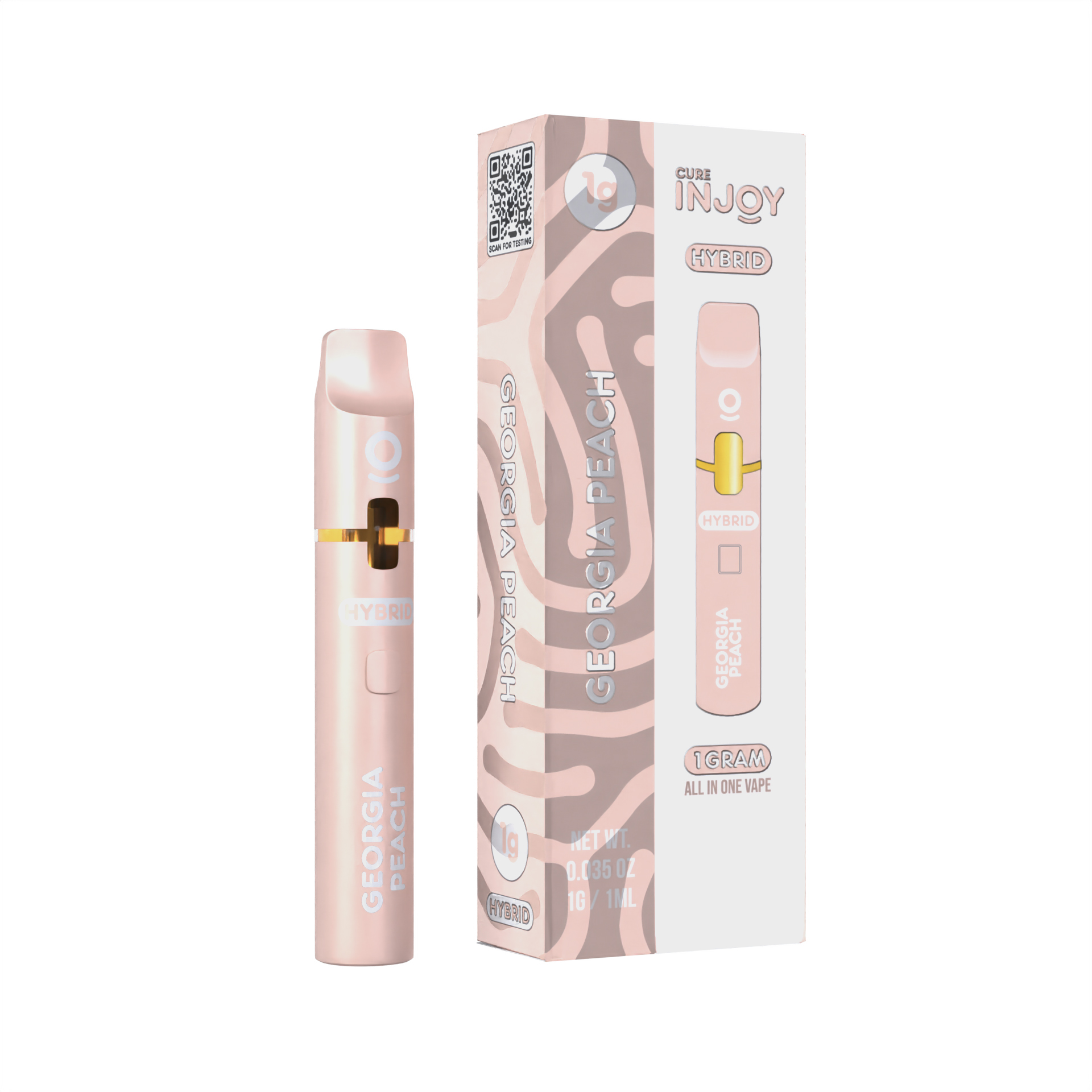 Photograph of product: Cure Injoy - Georgia Peach (Hybrid) All-In-One Vape