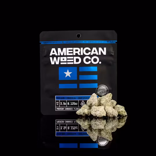 Photograph of Product: American Weed Co. - Diamond Infused Flower - Blue Gummy - 3.5g