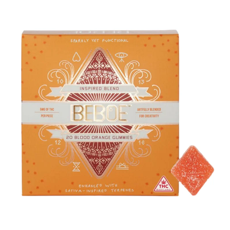 Photograph of product: Blood Orange | Inspired | Gummies | 100MG