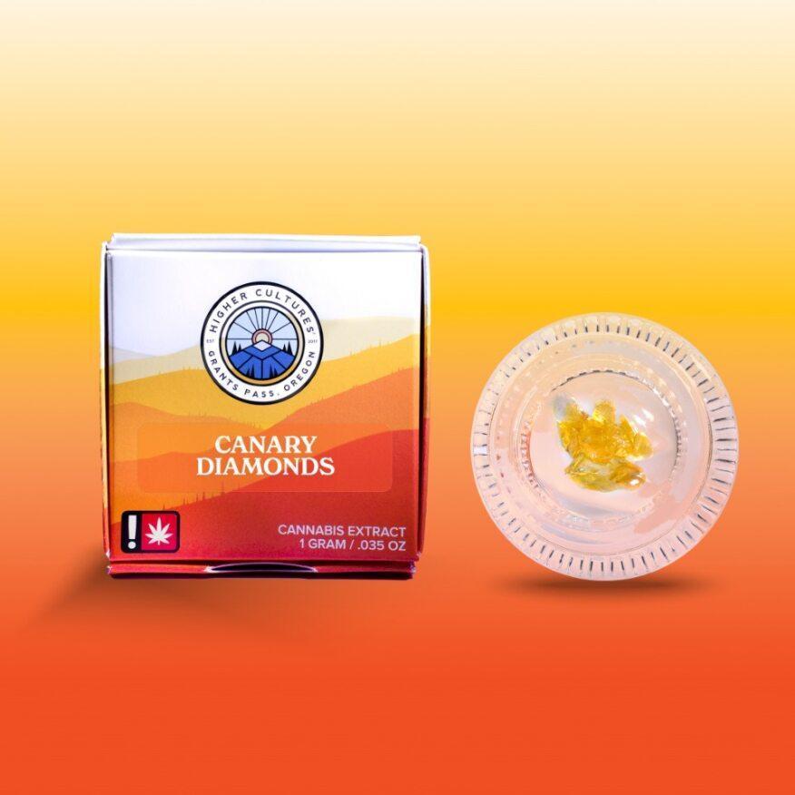 Photograph of product: Canary Diamonds - 1g Higher Cultures - Jealous Cheesecake