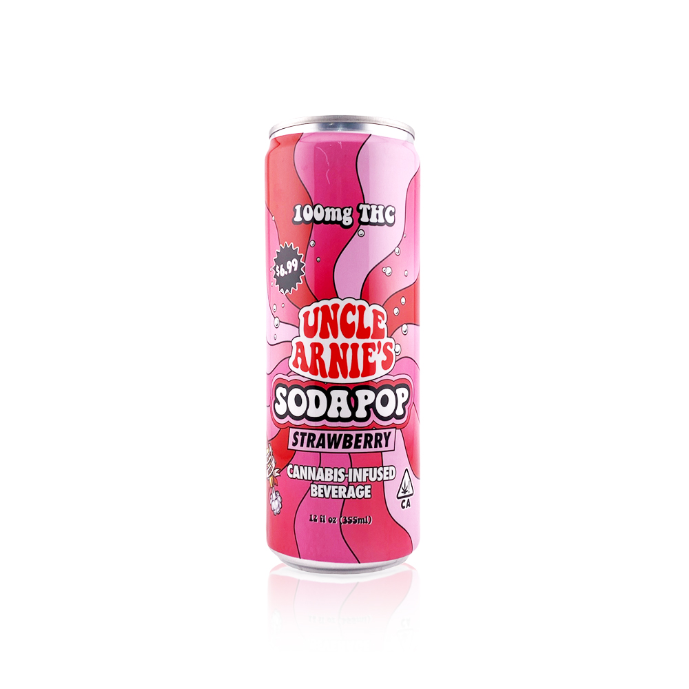 Photograph of product: Uncle Arnies - Sweet Peach Tea - Drink 100mg