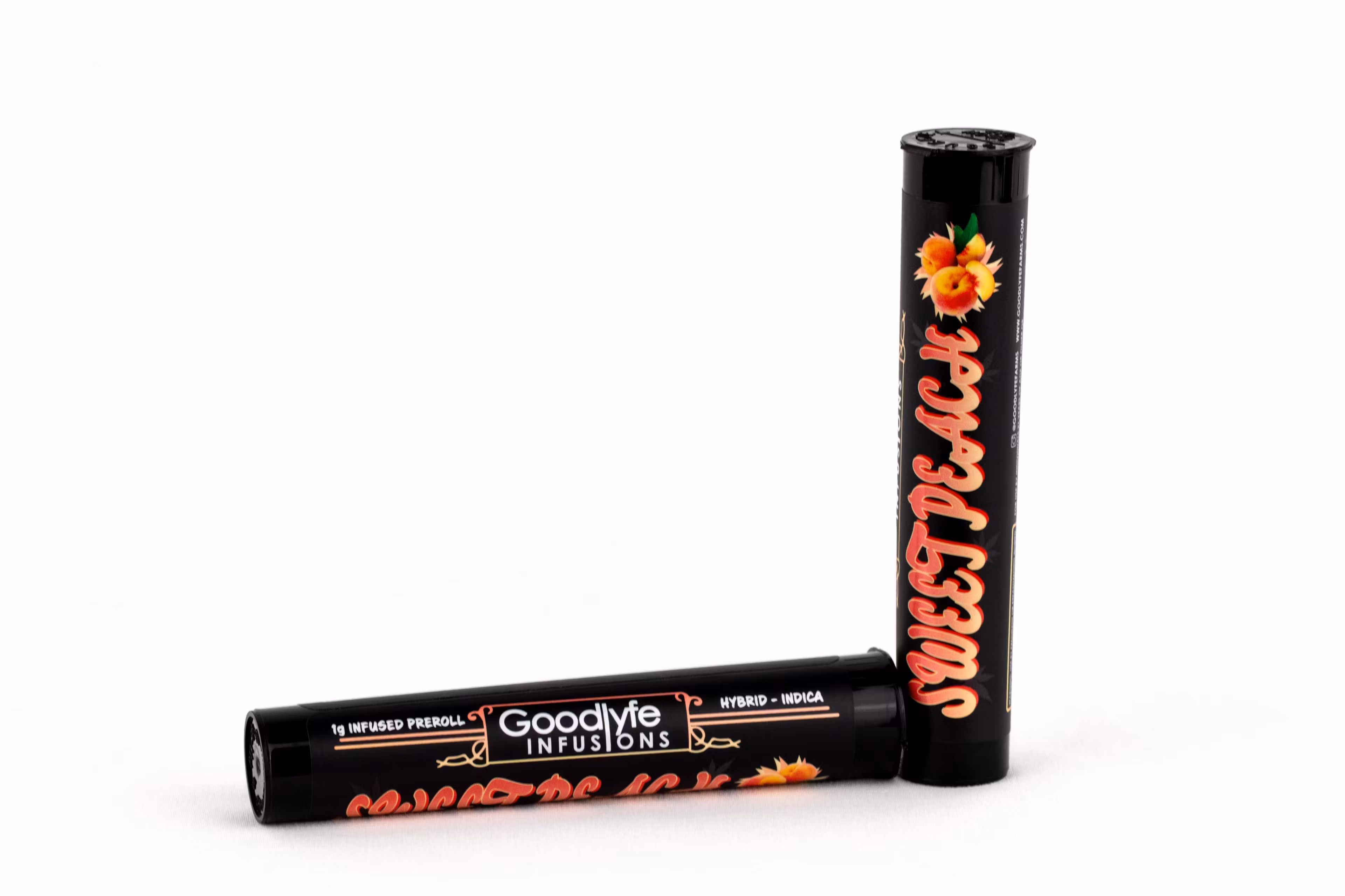 Photograph of product: Goodlyfe 1g Infused Pre Roll | Sweet Peach - Hybrid