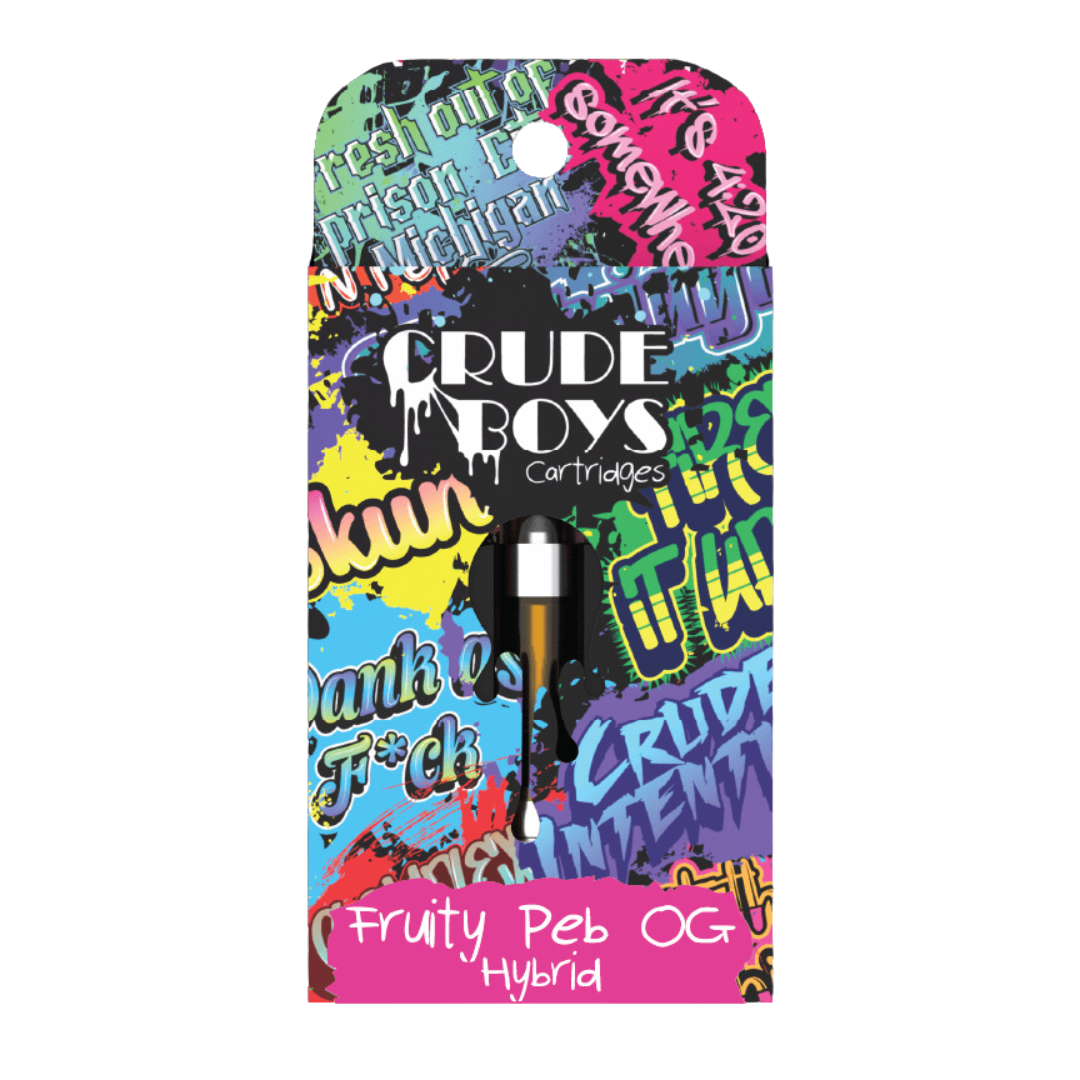 Photograph of product: Crude Boys - 510 Cart - Fruity Peb OG