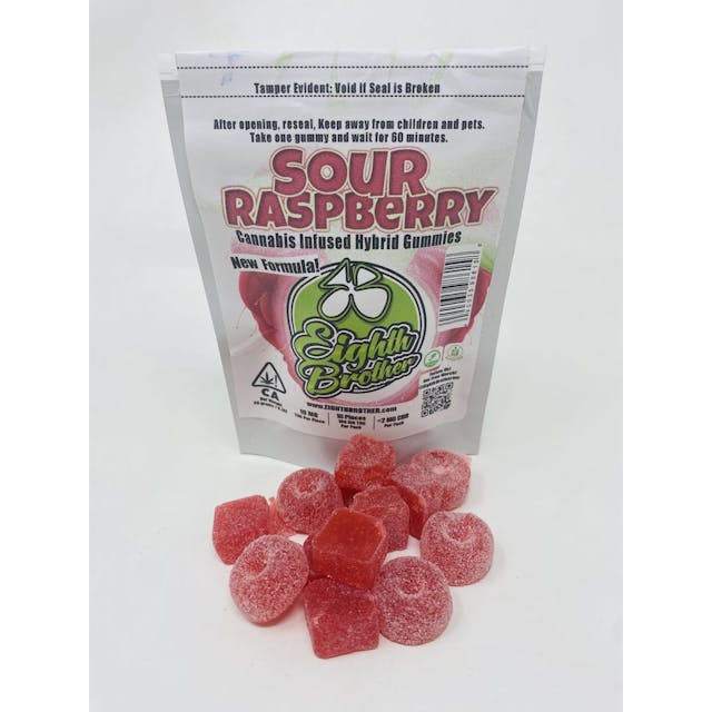 Photograph of product: Sour Raspberry | 10mg 10pk Gummies - 